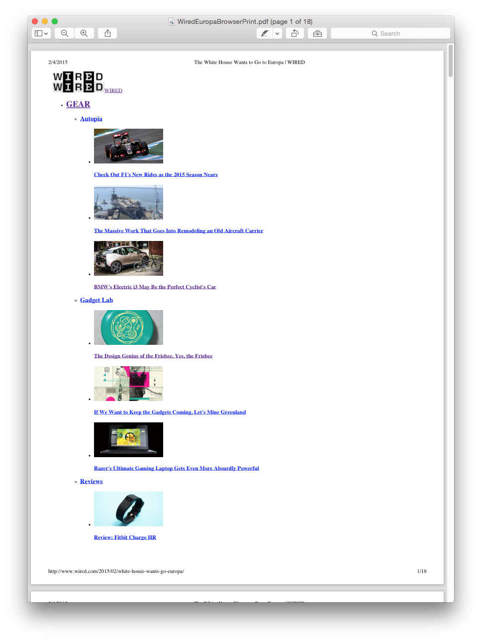 Using the browser&#039;s print function can result in bad, wasteful printing.